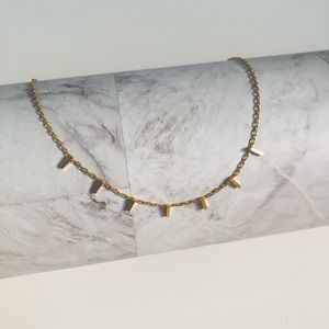 Madewell Gold-Plated Bar Necklace